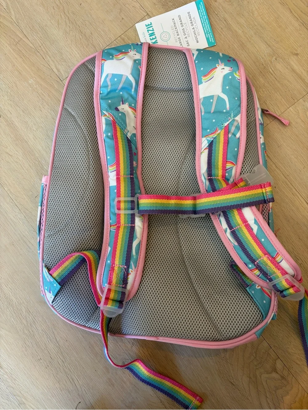 NWT Pottery Barn Kids Mackenzie Unicorn Backpack in Pink & Teal Large
